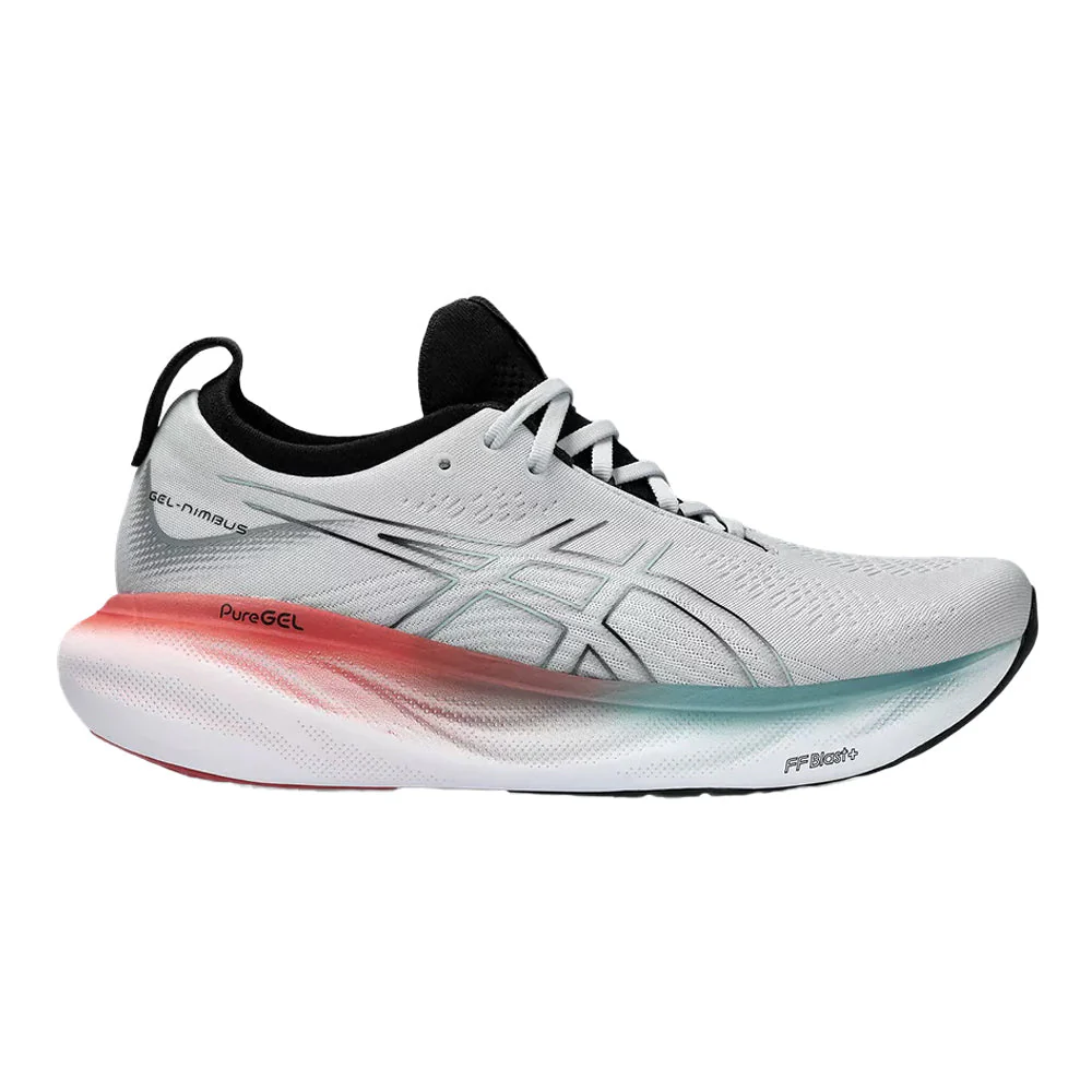 Men's Asics Gel-Nimbus 25, Piedmont Grey/Foggy Teal, 13 D Medium
