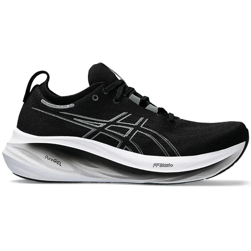 Men's Asics Gel-Nimbus 26, Black/Graphite Grey, 11.5 2E Wide