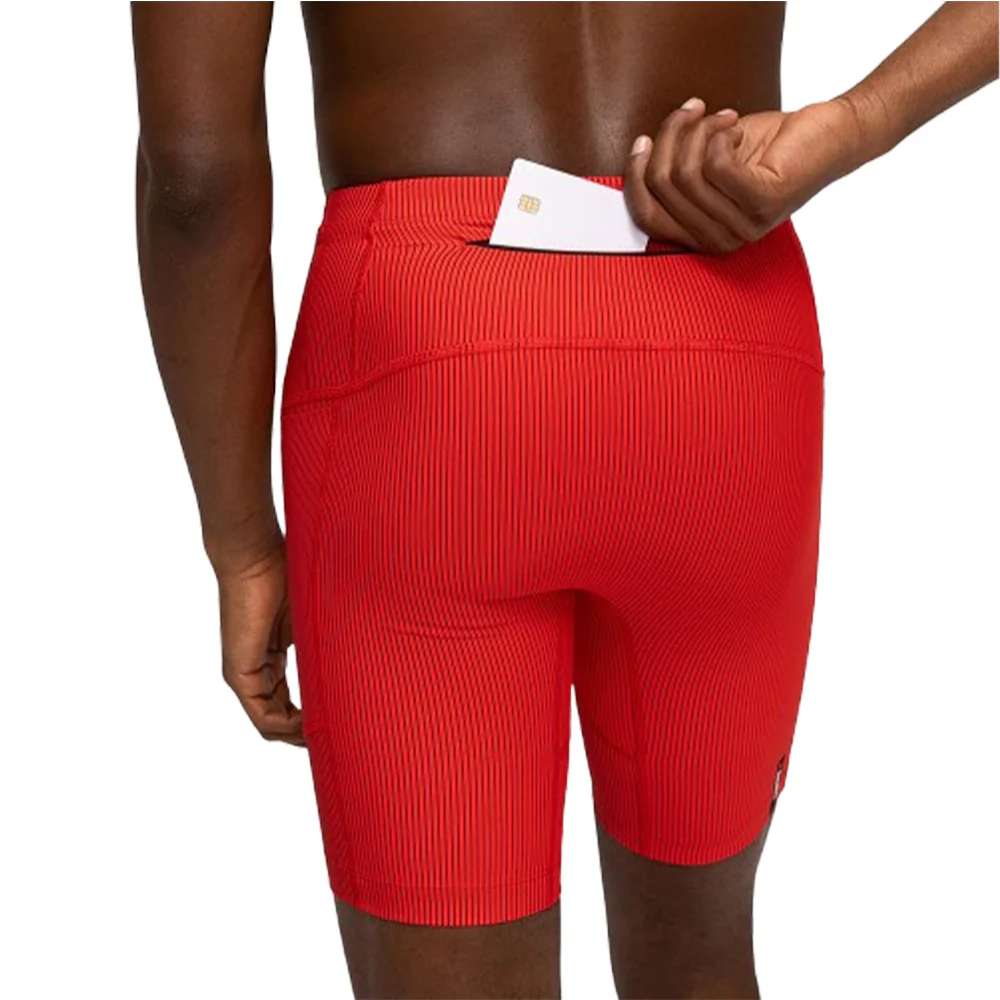 Men's ASICS x Bandit Striped Cadence Next Gen 7 Pocket Half Tights - Image 2