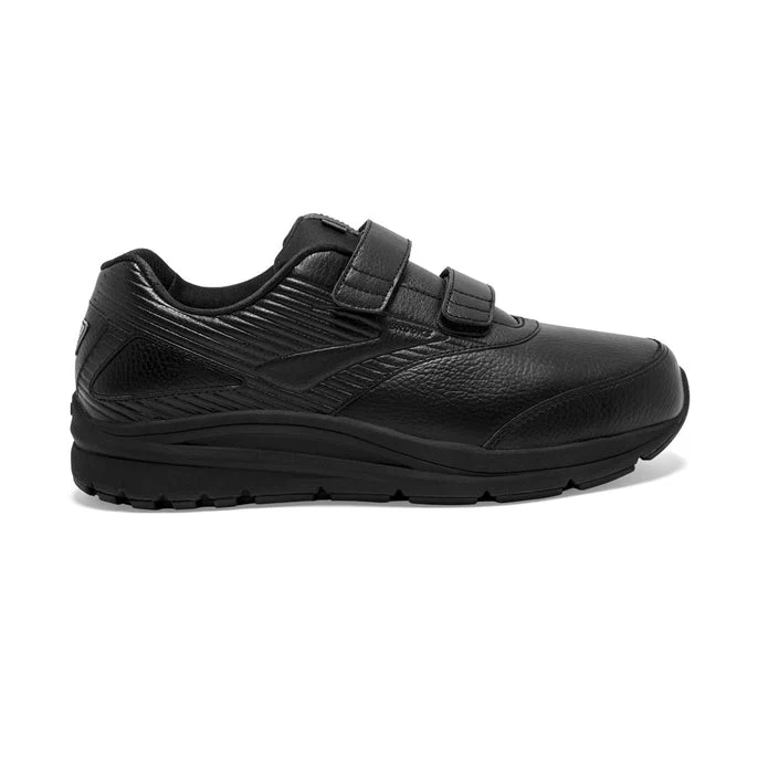 Men's Brooks Addiction Walker V-Strap 2, Black/Black, 8.5 4E Extra Wide