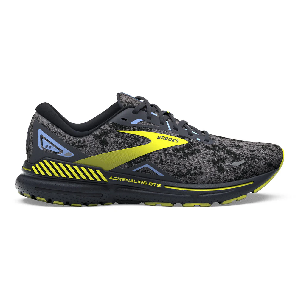Men's Brooks Adrenaline GTS 23, Nine Iron/Folkstone/Sulphur, 12.5 D Medium