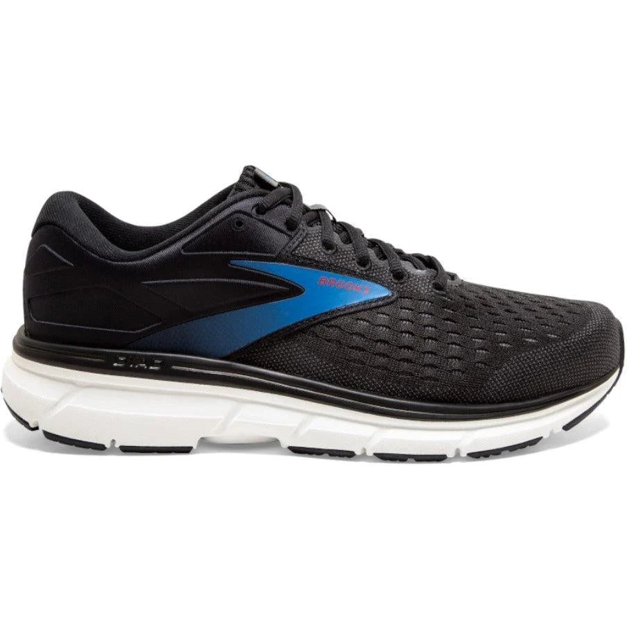 Men's Brooks Dyad 11, Black/Ebony/Blue, 12 2E Wide