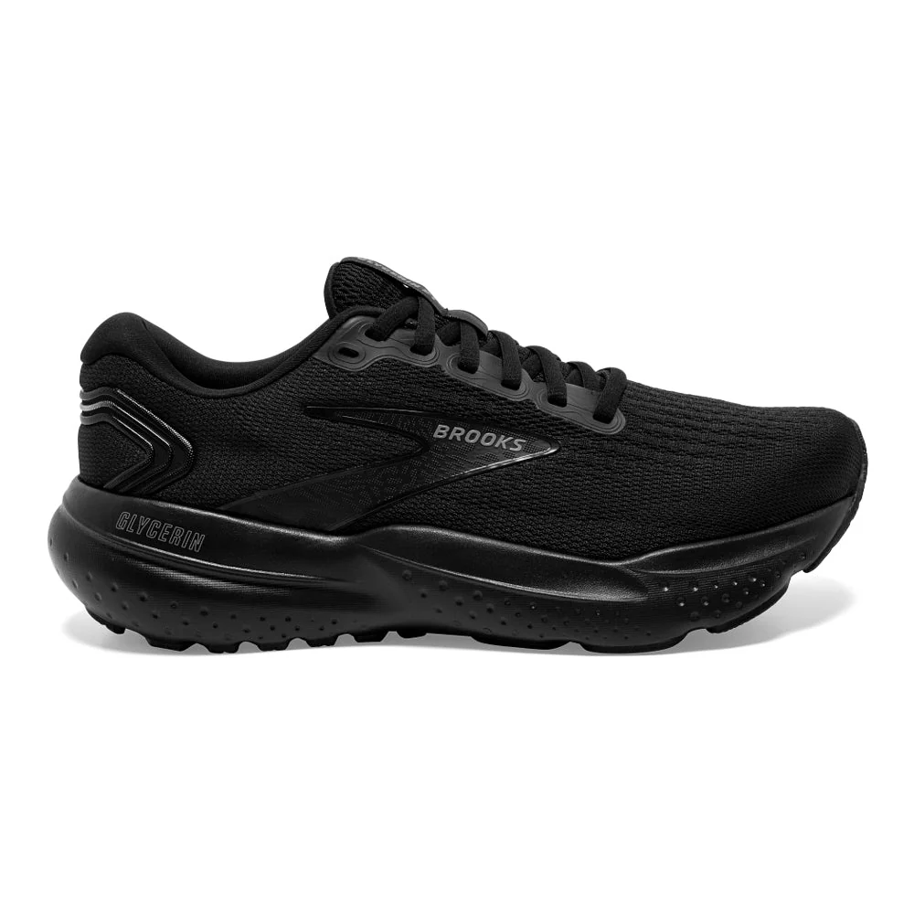 Men's Brooks Glycerin 21, Black/Black/Ebony, 9.5 D Medium