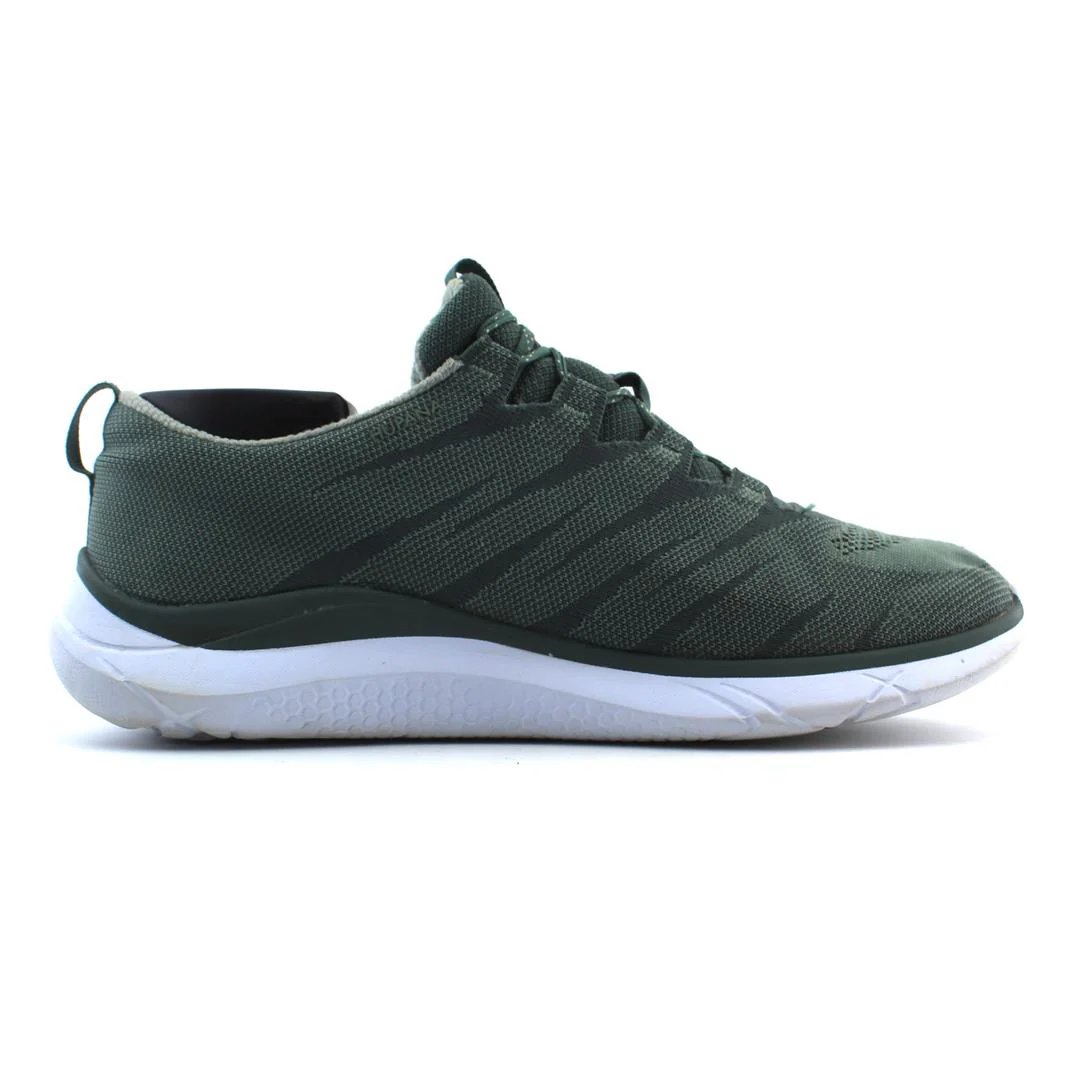 Men's Hoka Hupana Knit Jacquard, Silver Pine/Dark Forest, 12.5 D Medium