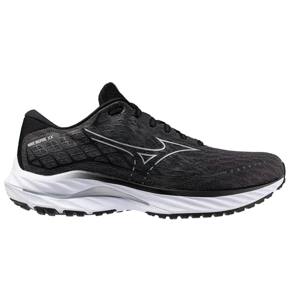 Men's Mizuno Wave Inspire 20, Ebony/White Sand, 9 D Medium
