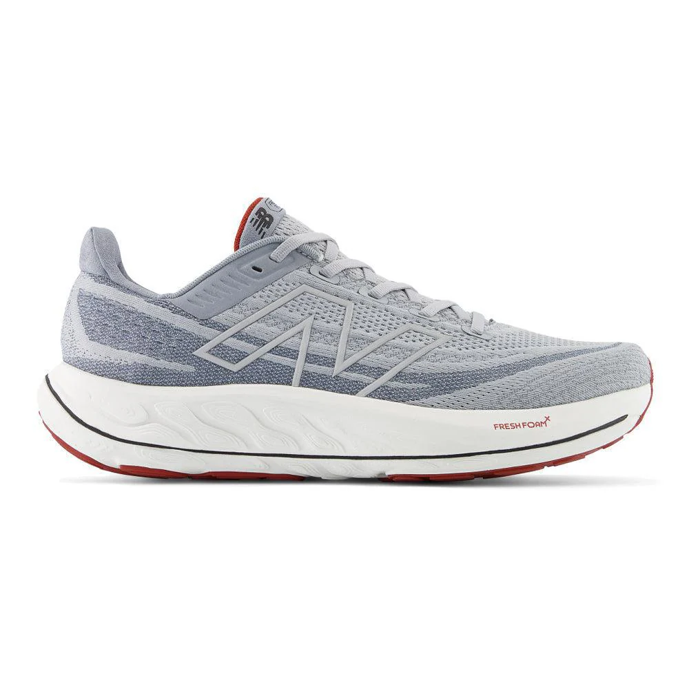 Men's New Balance Fresh Foam Vongo v6, Aluminum Grey/Brick Red, 9 D Medium