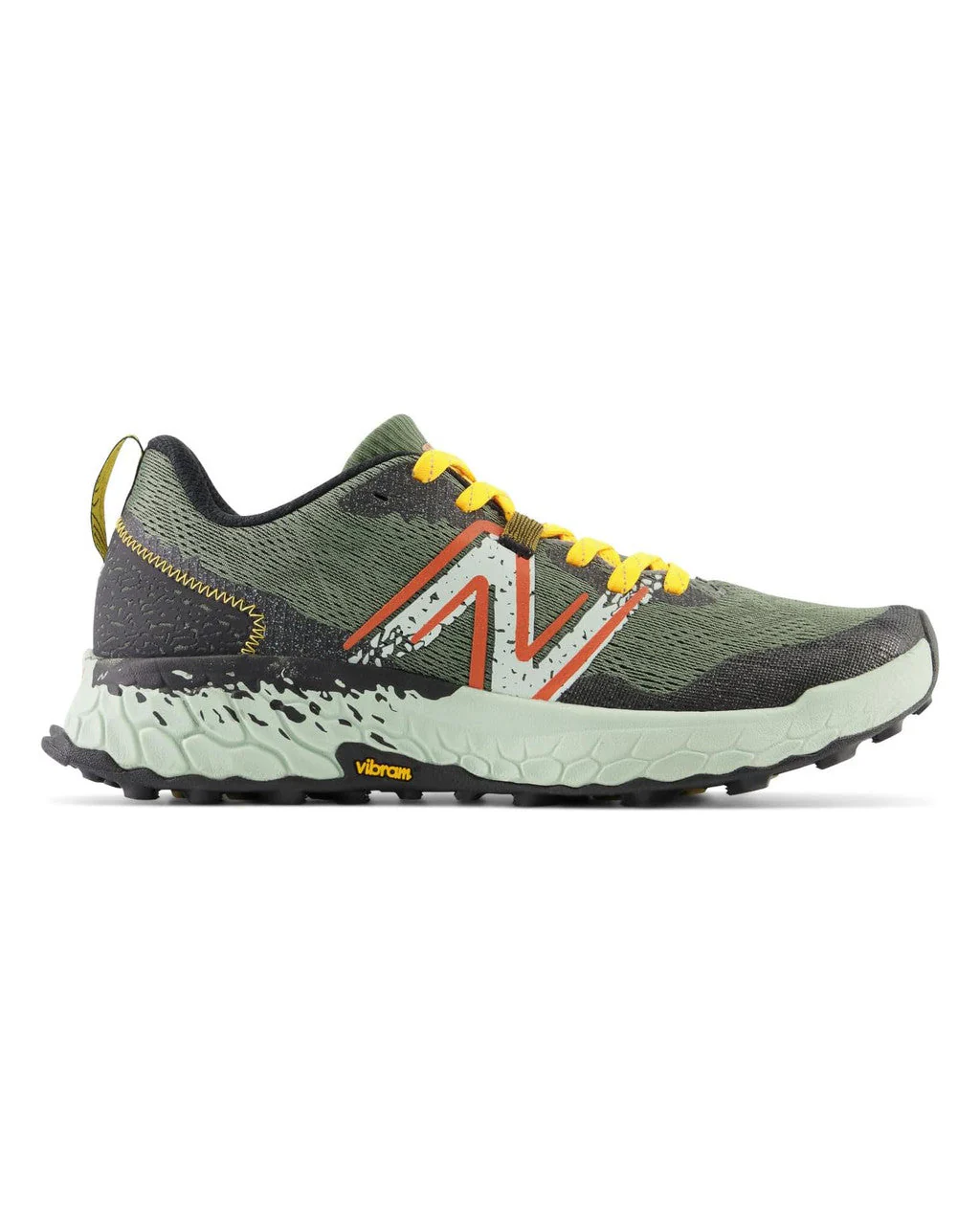 Men's New Balance Fresh Foam X Hierro V7, Deep Olive Green/Black, 11.5 D Medium