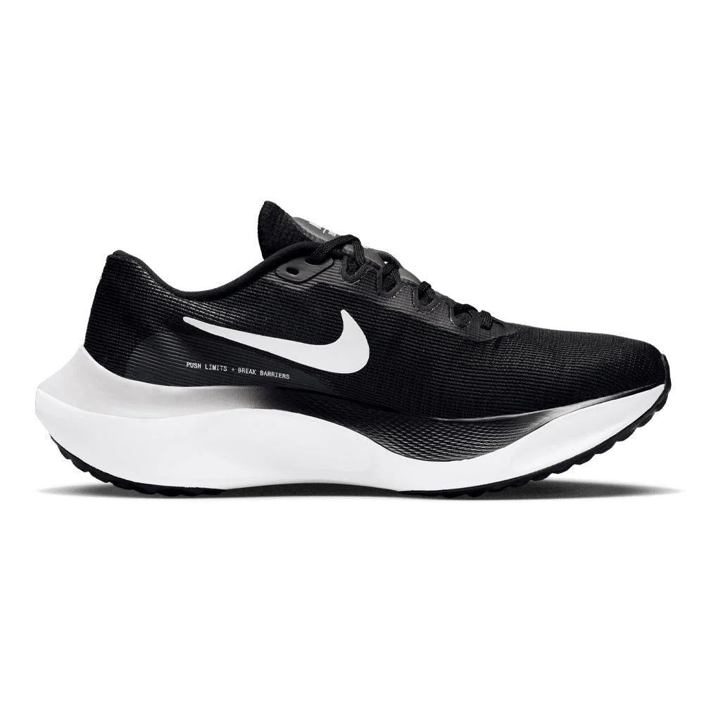 Men's Nike Zoom Fly 5, Black/White, 12.5 D Medium