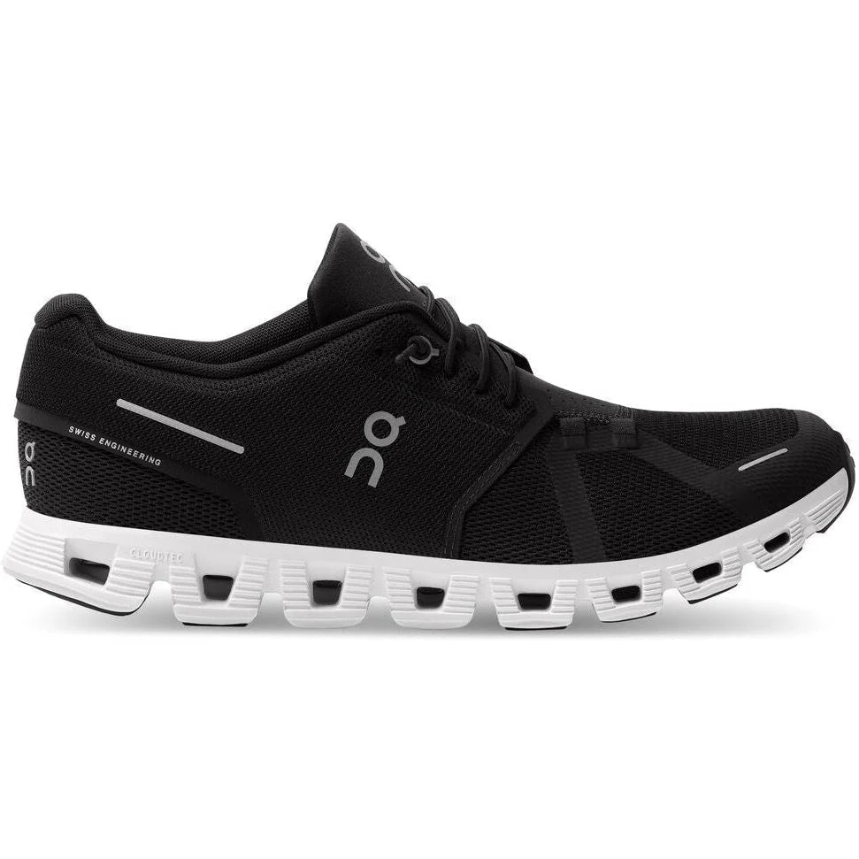 Men's On Cloud 5, Black/White, 9 D Medium