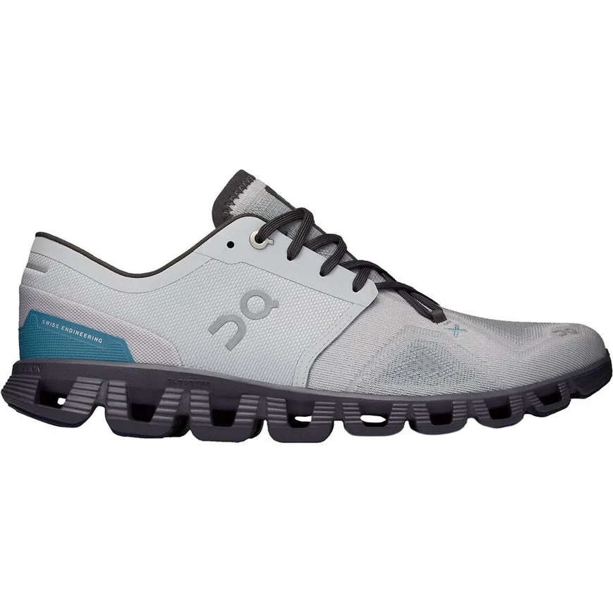 Men's On Cloud X 3, Glacier/Iron, 10.5 D Medium