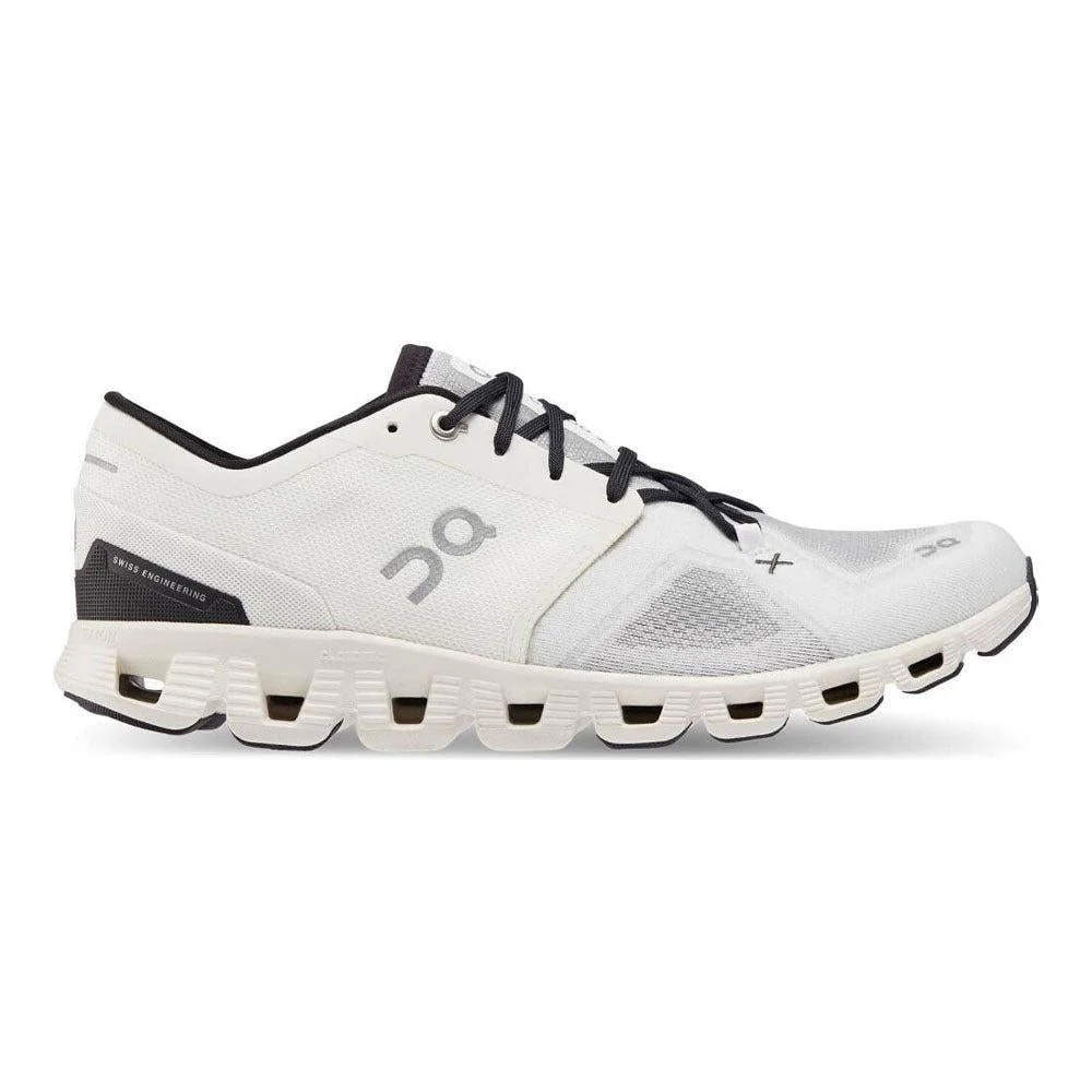 Men's On Cloud X 3, Ivory/Black, 11 D Medium