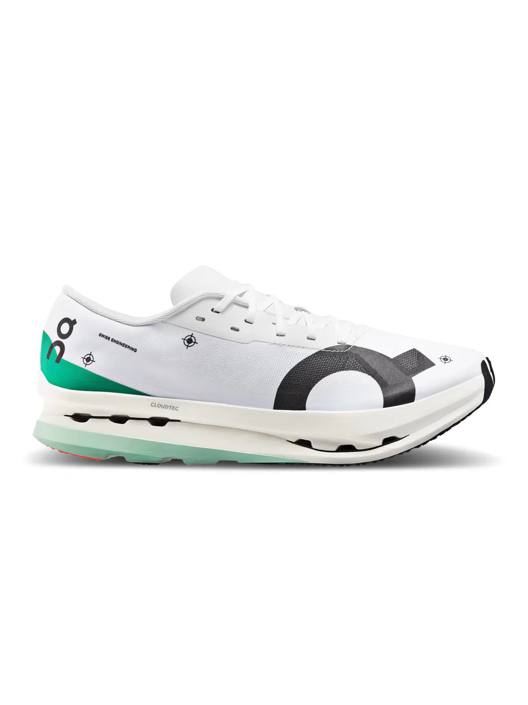 Men's On Cloudboom Echo 3, Undyed-White/Mint, 12 D Medium