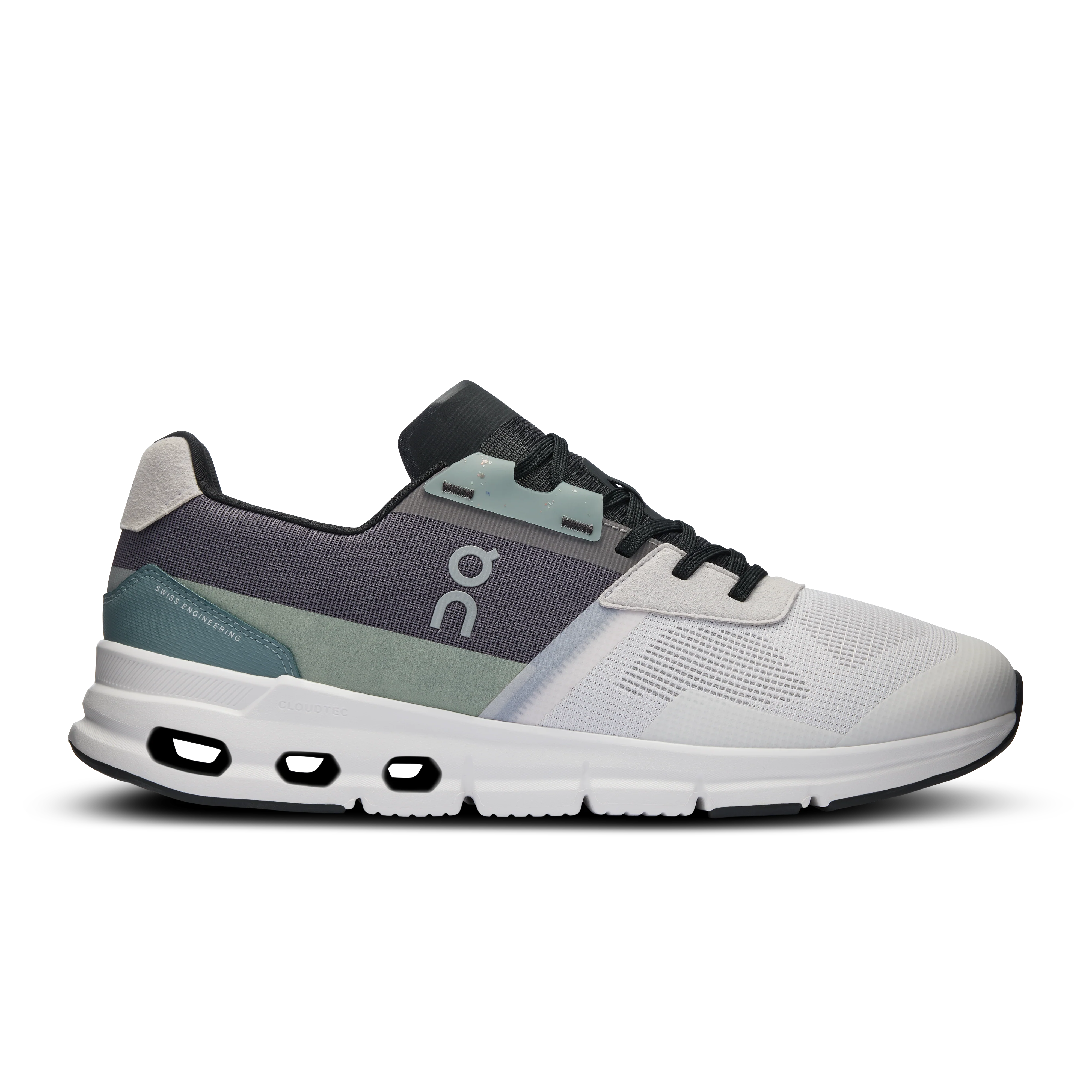 Men's On Cloudrift, White/Asphalt, 11 D Medium