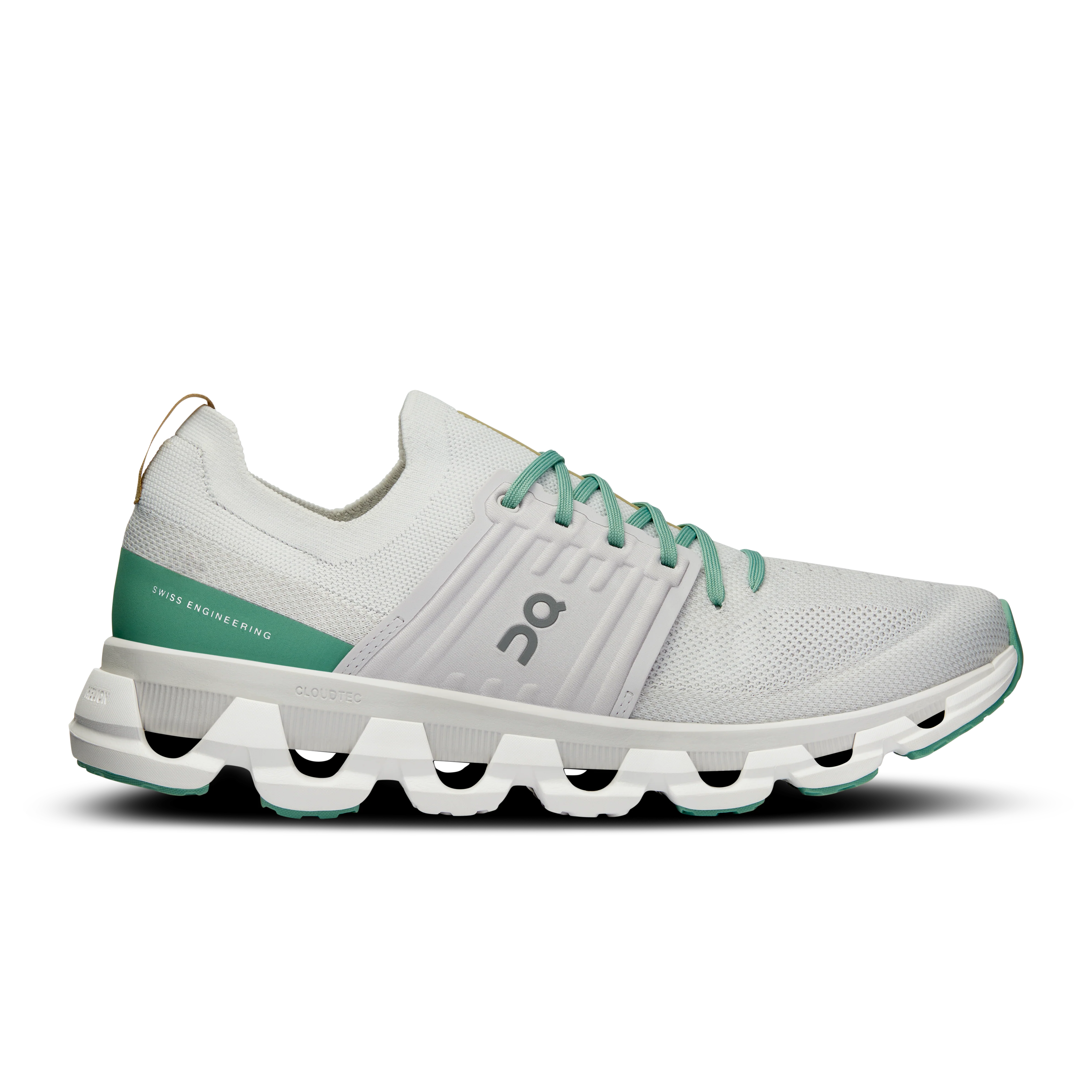 Men's On Cloudswift 3, White/Green, 12.5 D Medium