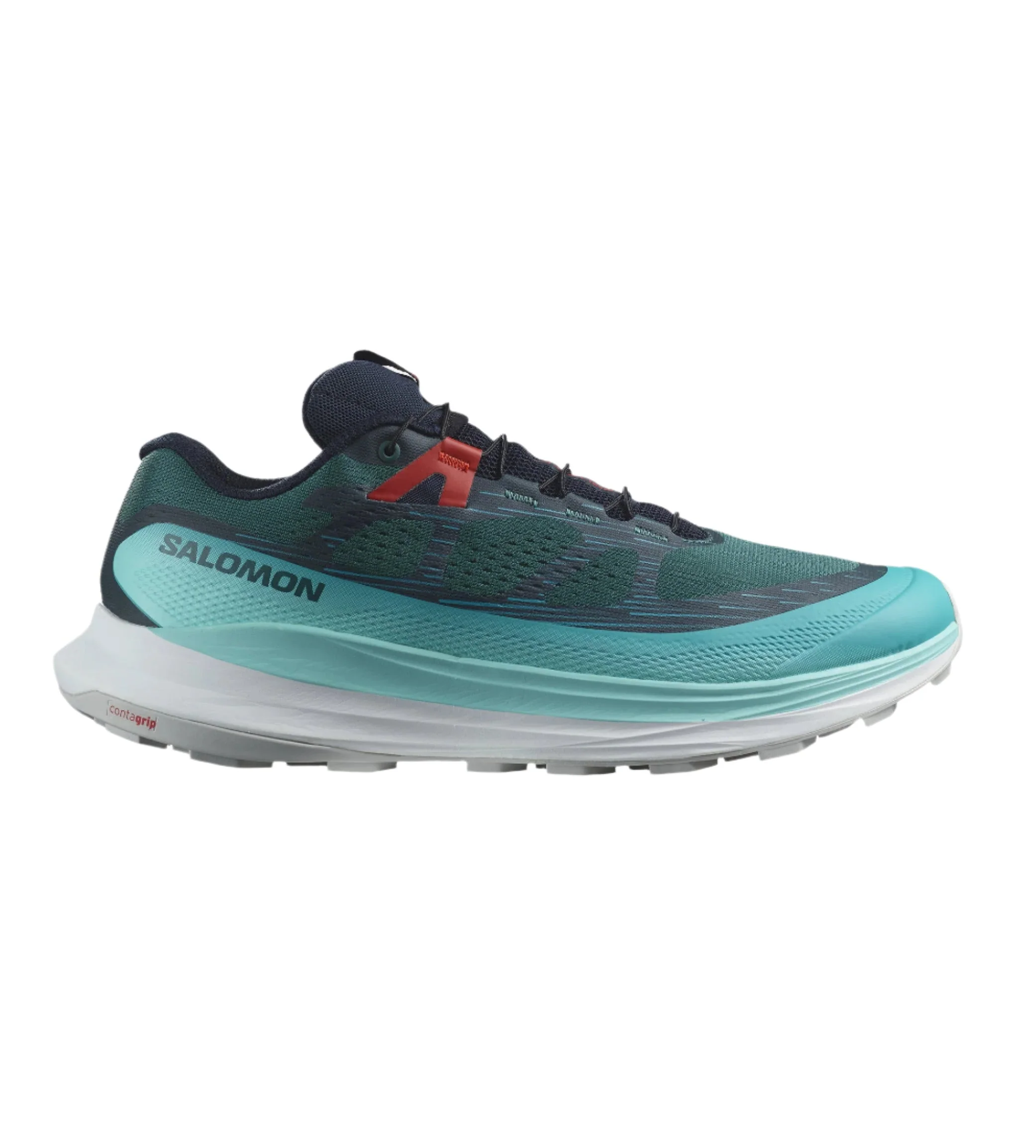 Men's Salomon Ultra Glide 2, Atlantic Deep Blue/Radiance/Fiery Red, 11.5 D Medium