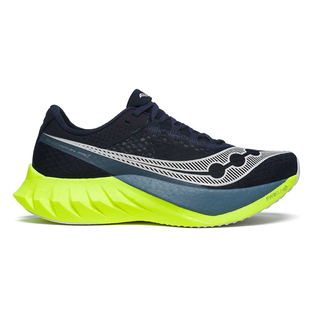 Men's Saucony Endorphin Pro 4, Navy/Citron, 13 D Medium