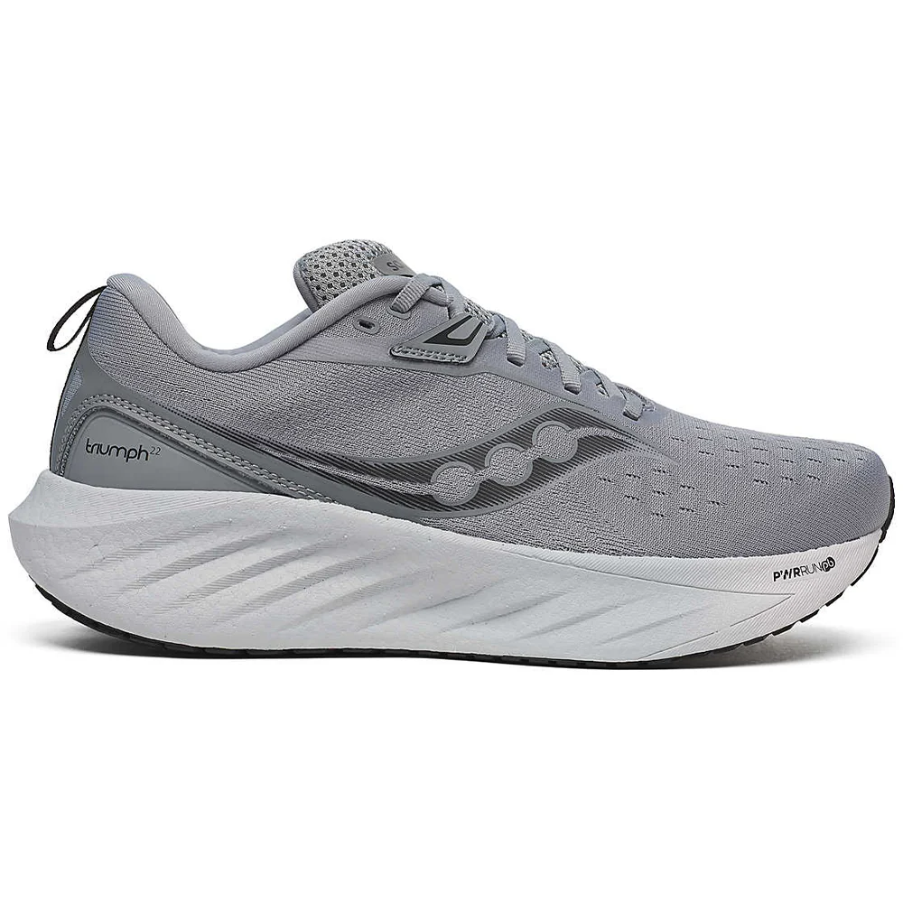 Men's Saucony Triumph 22, Flint/Black, 15 2E Wide