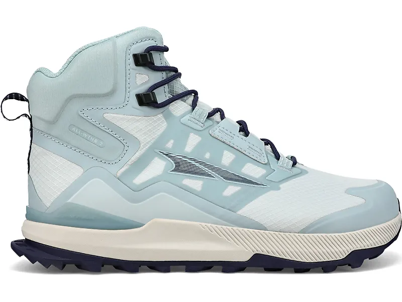Women's Altra Lone Peak All-WTHR Mid, Light Blue, 7.5 B Medium