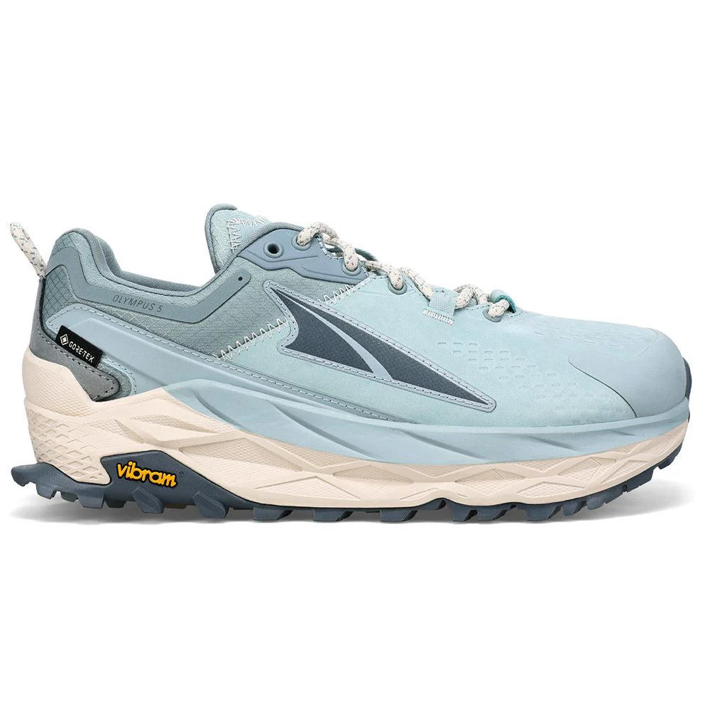 Women's Altra Olympus 5 Low GTX, Mineral Blue, 5.5 B Medium