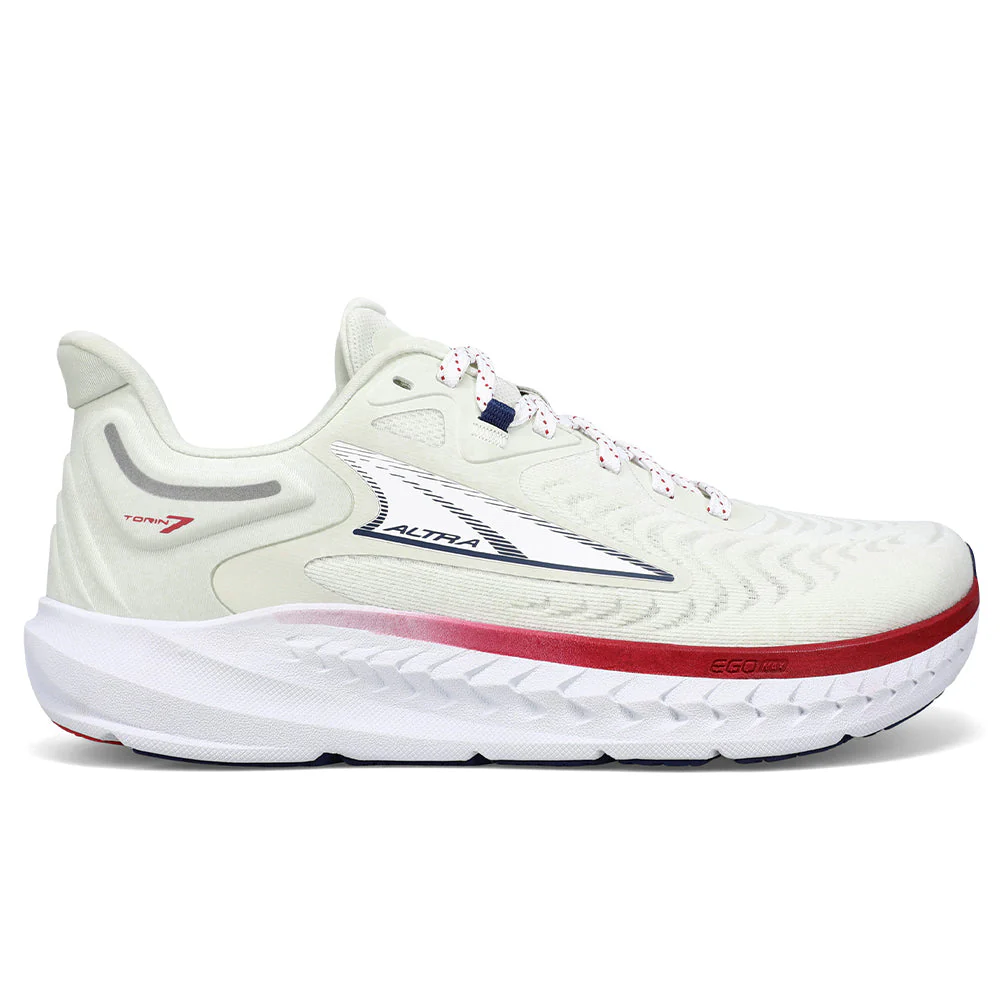 Women's Altra Torin 7, White/Blue, 7 B Medium