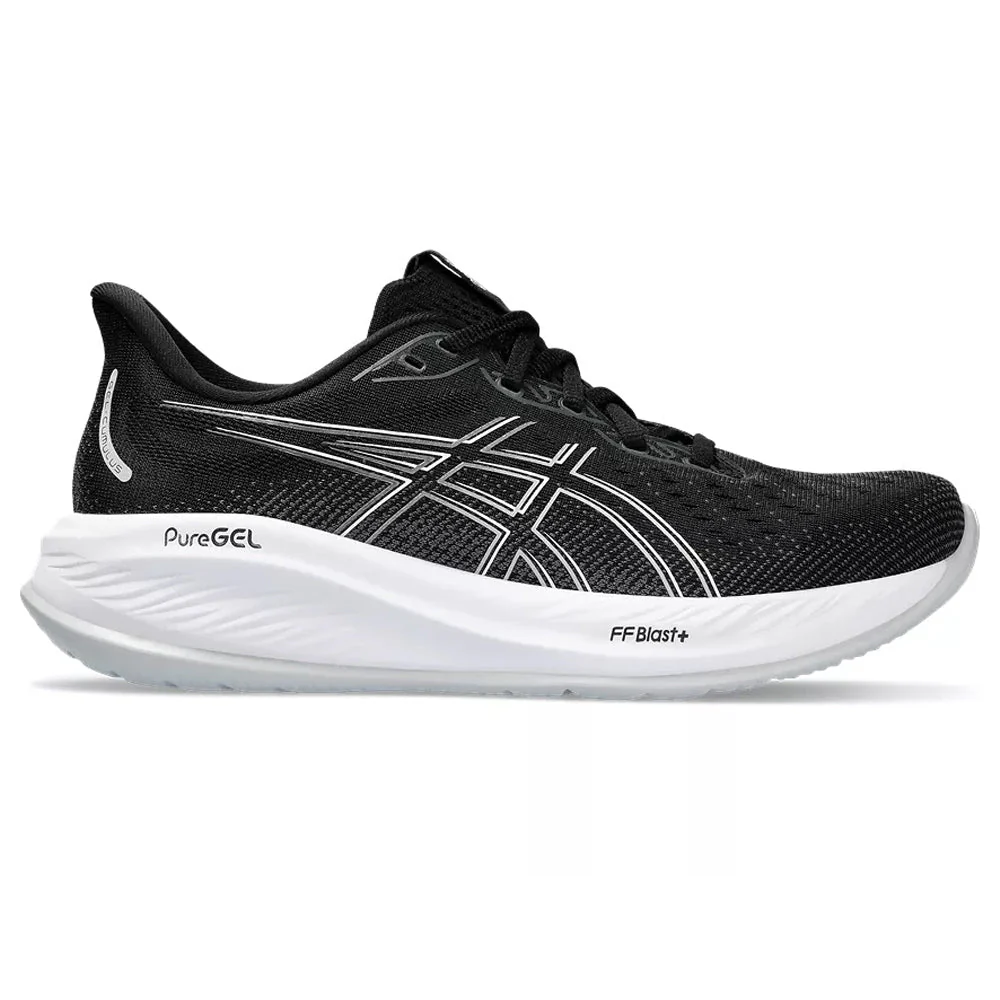 Women's Asics GEL-Cumulus 26, Black/Concrete, 11 D Wide