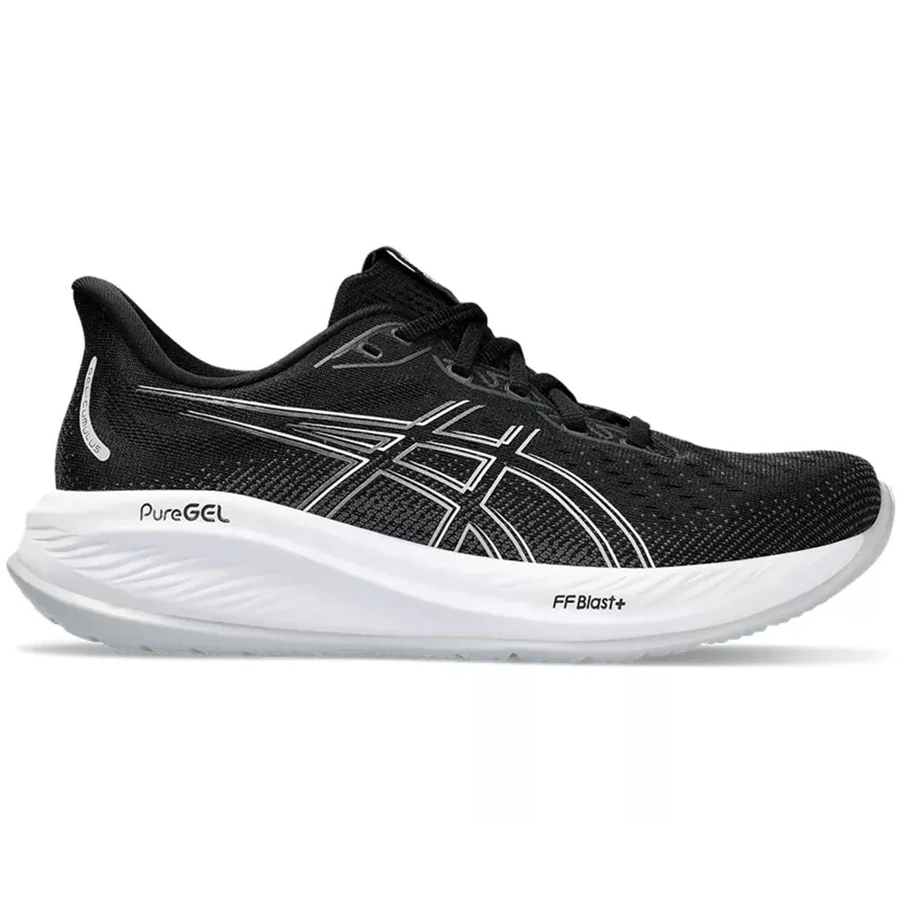 Women's Asics Gel-Cumulus 26, Black/Concrete, 7 2A Narrow