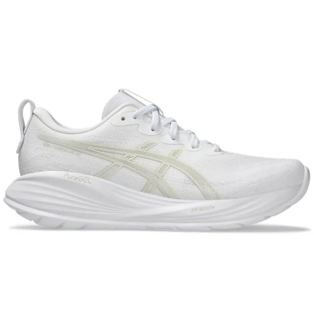Women's Asics Gel-Cumulus 27, White/Lake Grey, 10.5 B Medium