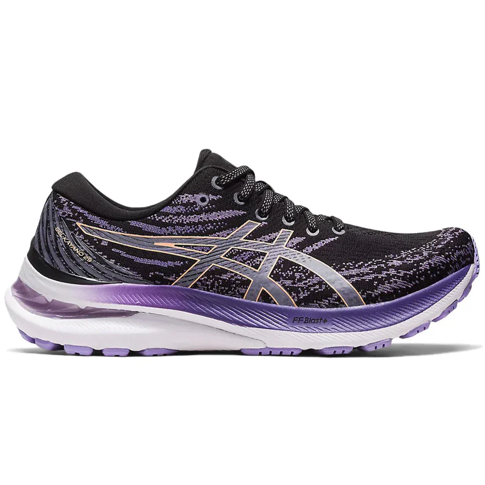 Women's Asics Gel-Kayano 29, Black/Summer Dune, 8 B Medium