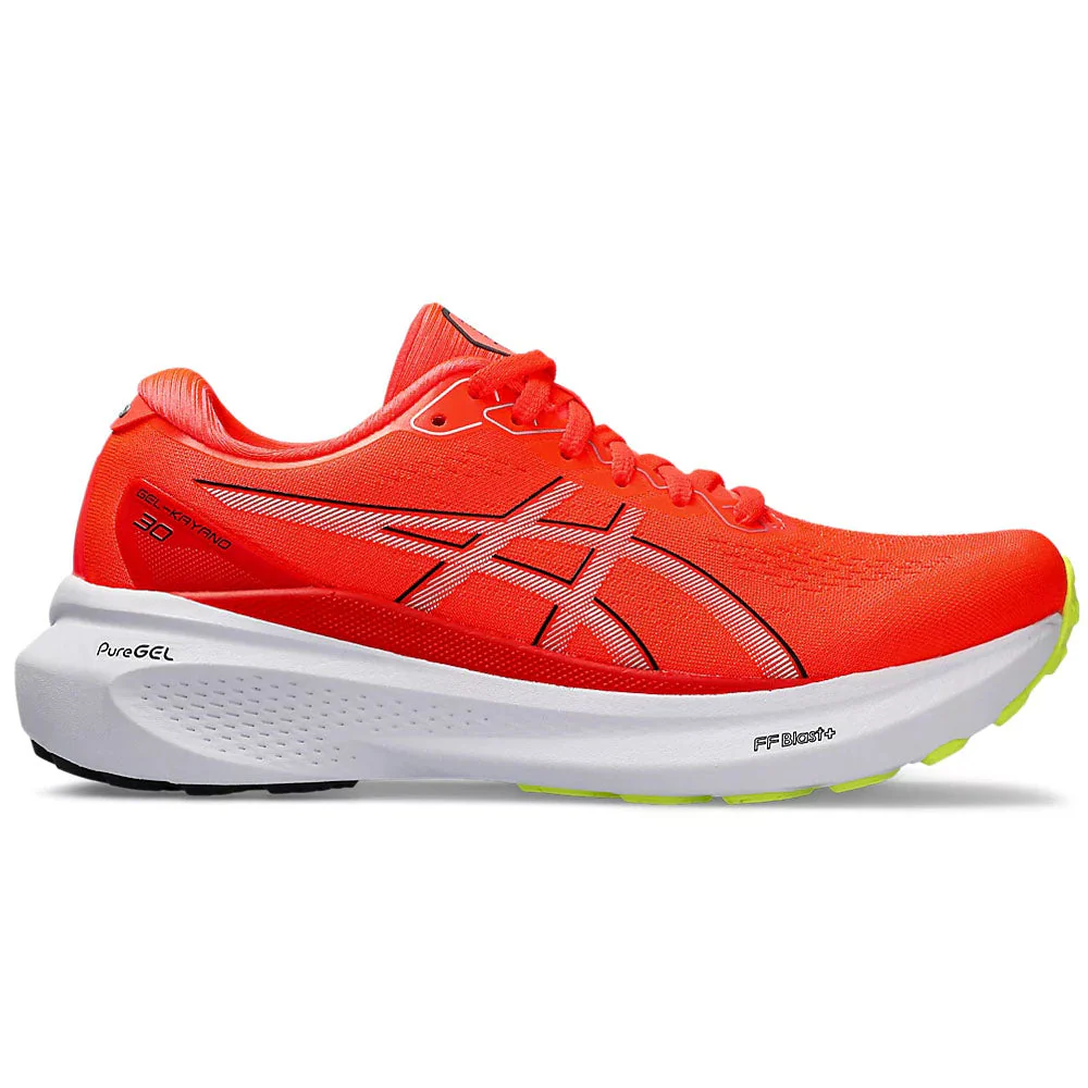 Women's Asics Gel-Kayano 30, Sunrise Red/Black, 7.5 B Medium