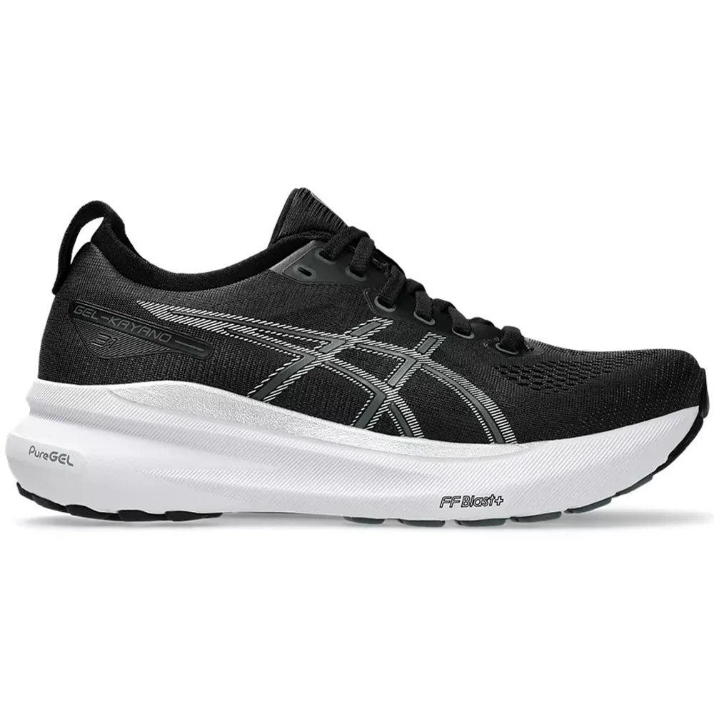 Women's Asics Gel-Kayano 31, Black/Pure Silver, 8.5 2A Narrow
