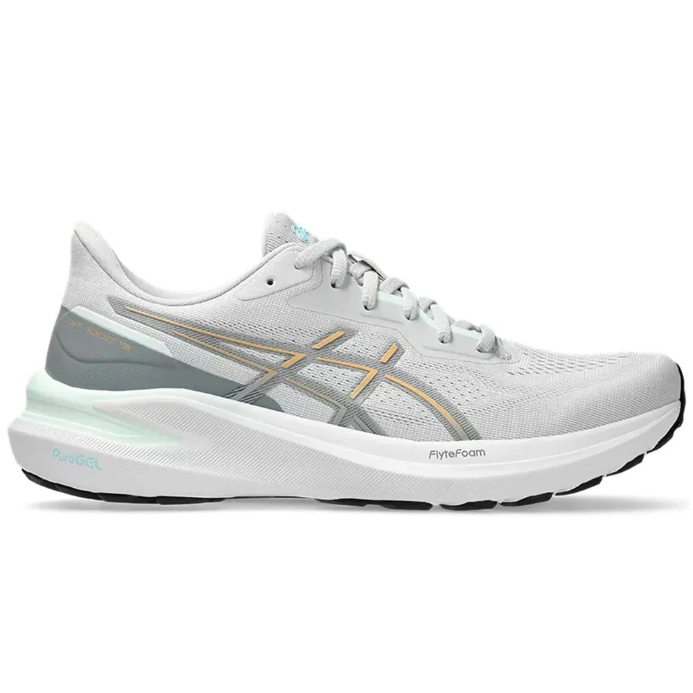 Women's Asics GT-1000 13, Concrete/Champagne, 10 D Wide