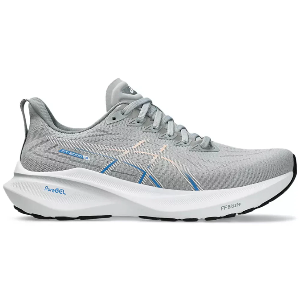 Women's Asics GT-2000 13, Piedmont Grey/White, 7.5 B Medium