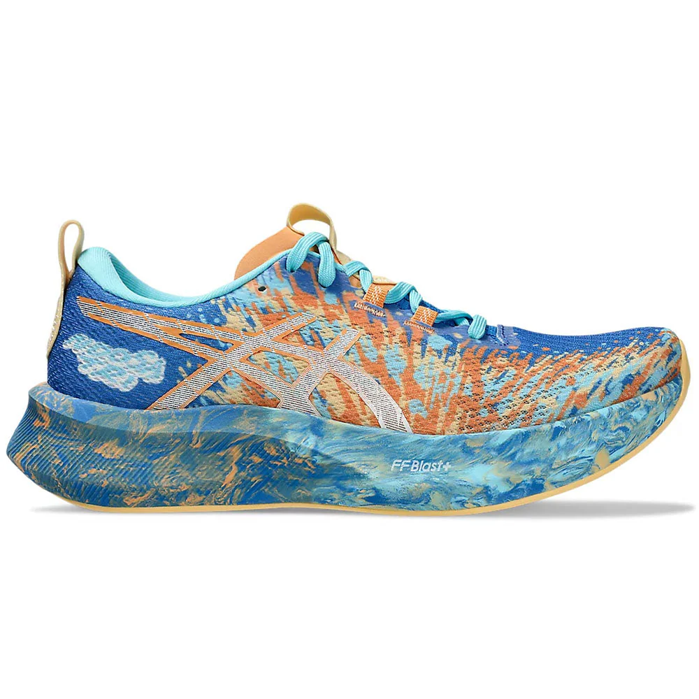Women's Asics Noosa Tri 16, Nature Blue/Faded Orange, 6.5 B Medium