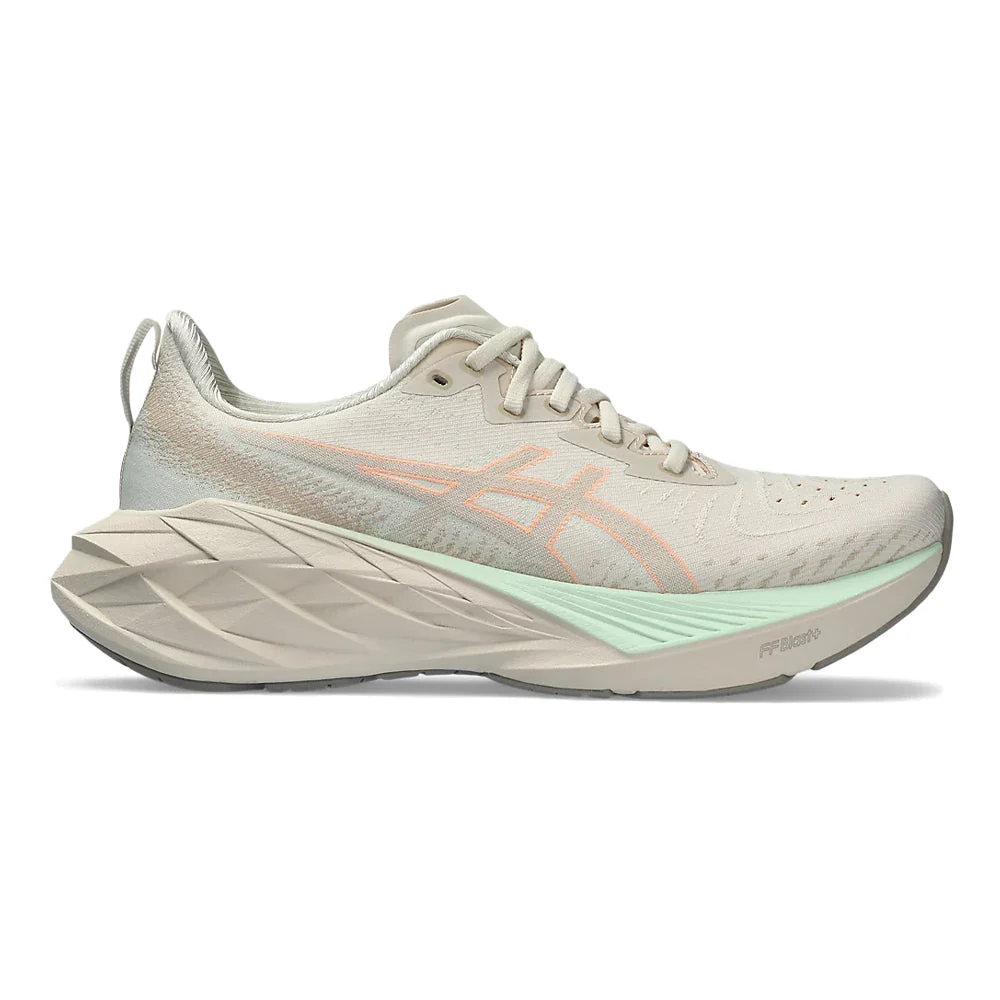 Women's Asics Novablast 4, Oatmeal/Moonrock, 10.5 B Medium