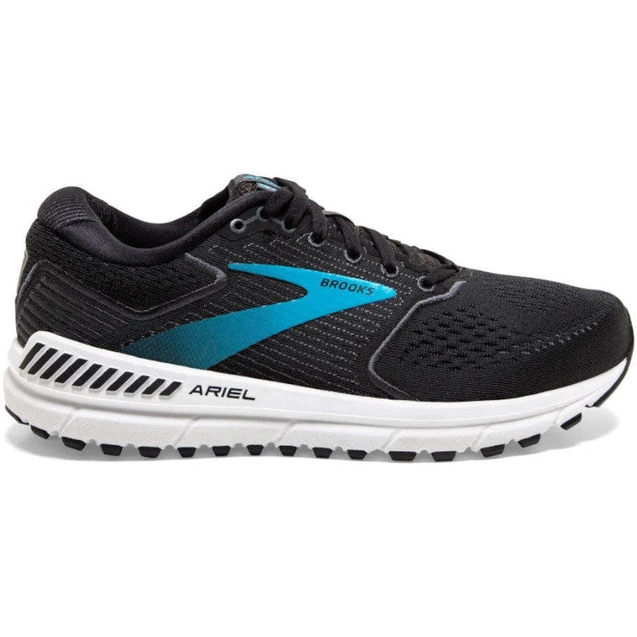 Women's Brooks Ariel '20, Black/Ebony/Blue, 6 B Medium