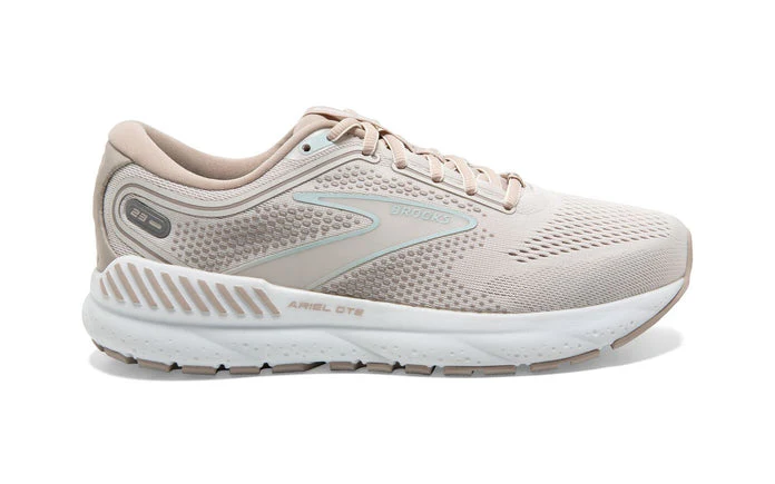 Women's Brooks Ariel GTS 23, Chateau Grey/White Sand, 9 D Wide