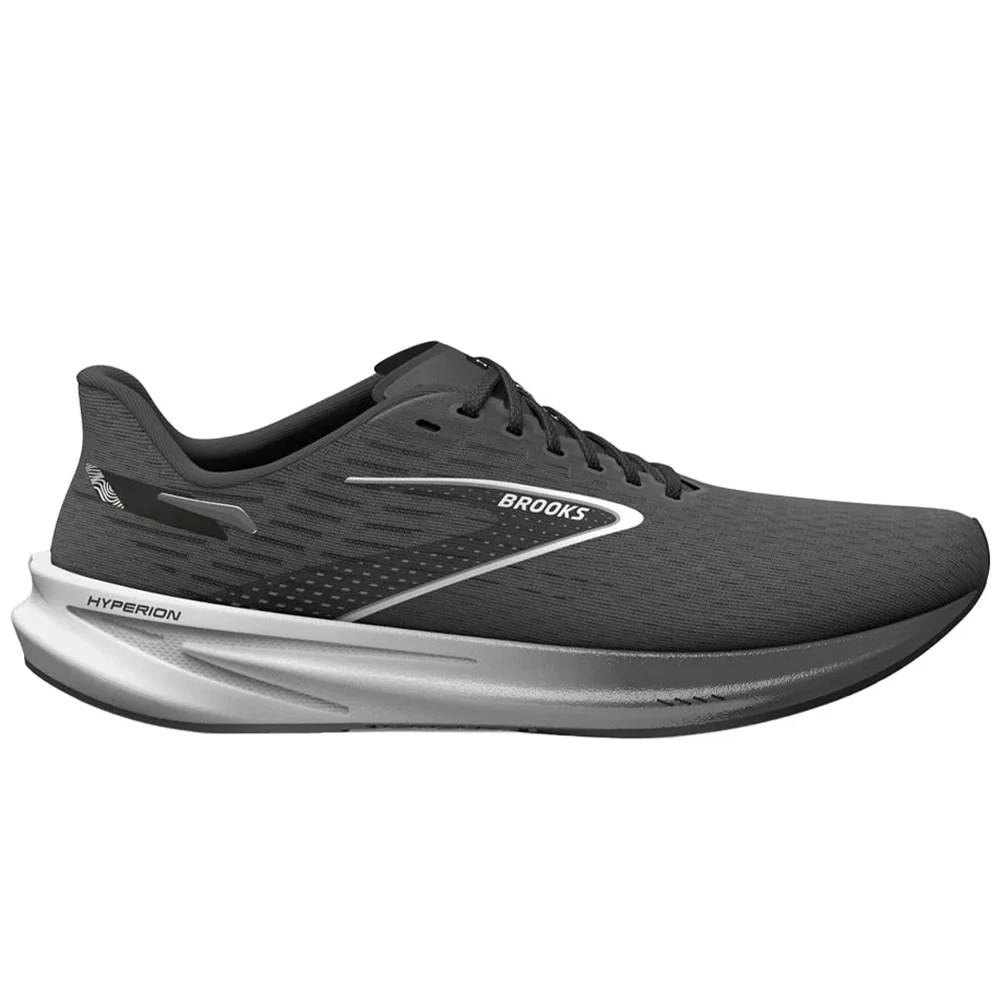 Women's Brooks Hyperion GTS, Gunmetal/Black/White, 6 B Medium