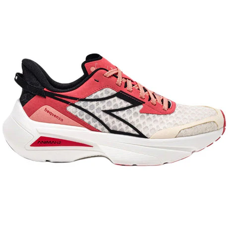 Women's Diadora Frequenza, Whisper White/Cayenne, 8.5 B Medium