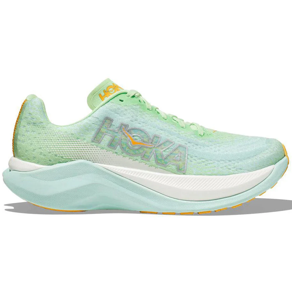 Women's Hoka Mach X, Lime Glow/Sunlit Ocean, 10 B Medium
