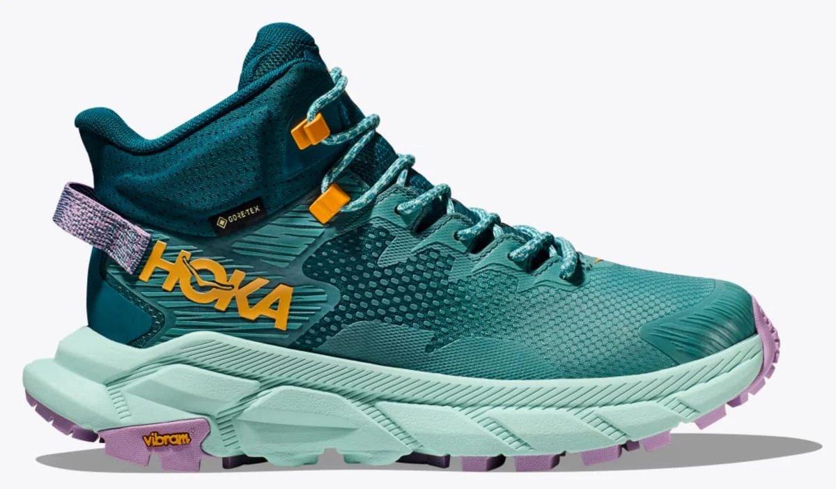 Women's Hoka Trail Code GTX, Ocean Mist/Sunlit Ocean, 6 B Medium