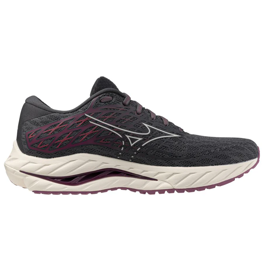 Women's Mizuno Wave Inspire 20, Ebony/White Sand, 12 B Medium