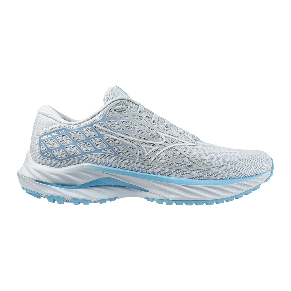 Women's Mizuno Wave Inspire 20, Plein Air/White, 7 B Medium