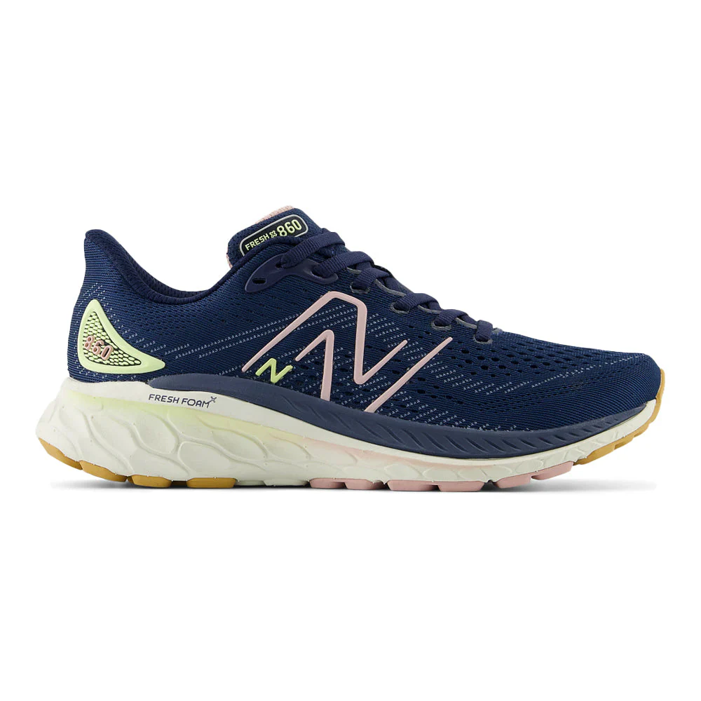 Women's New Balance Fresh Foam X 860v13, Nb Navy/Orb Pink/Vintage Indigo, 6 D Wide