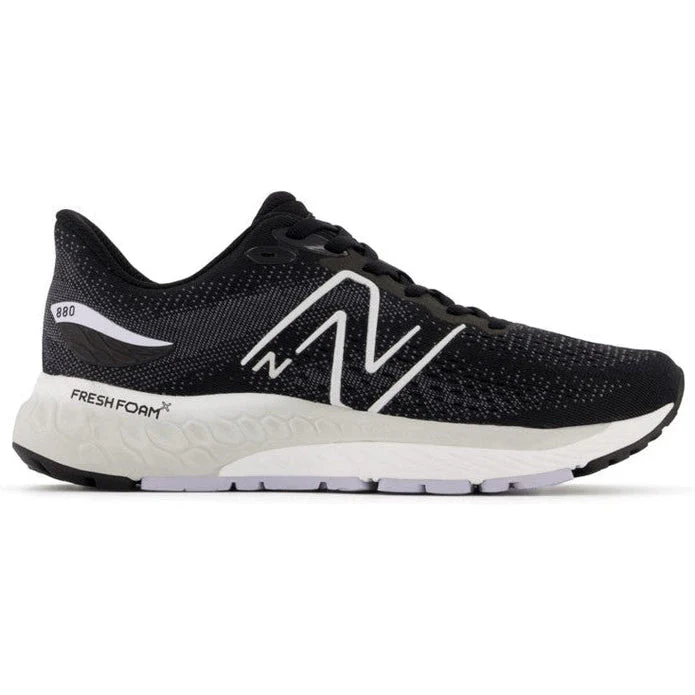 Women's New Balance Fresh Foam X 880v12, Black/Violet Haze, 11.5 D Wide