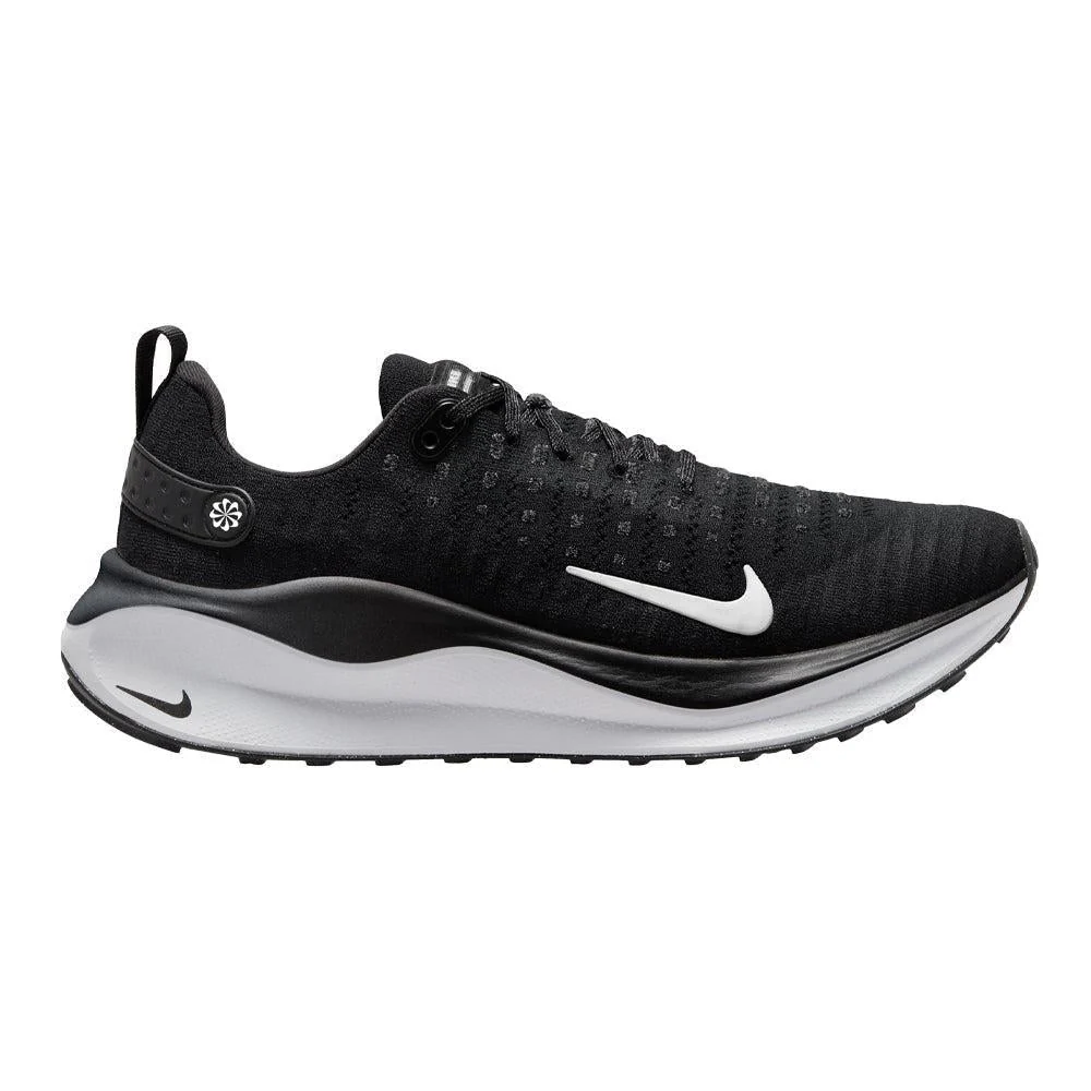 Women's Nike InfinityRN 4, Black/White/Dark Grey, 7 B Medium