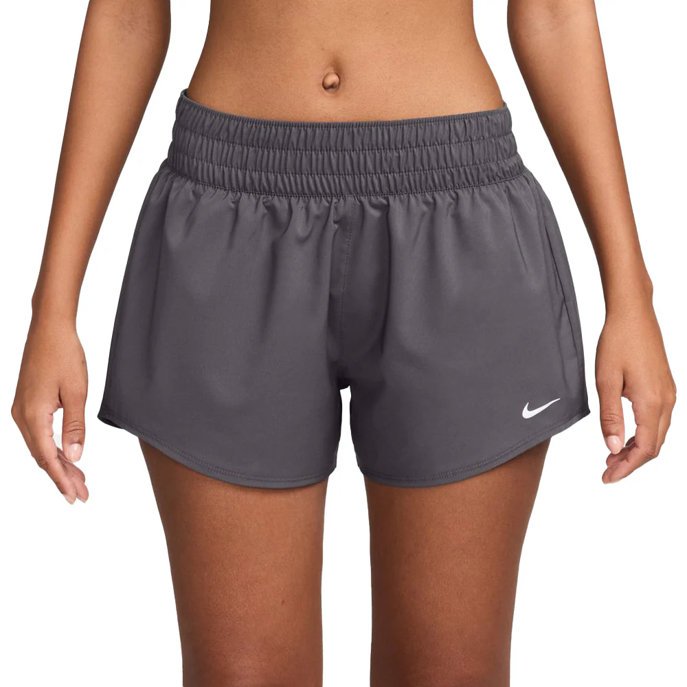 Women's Nike One Dri-FIT Mid-Rise 3" Brief-Lined Shorts - Image 2