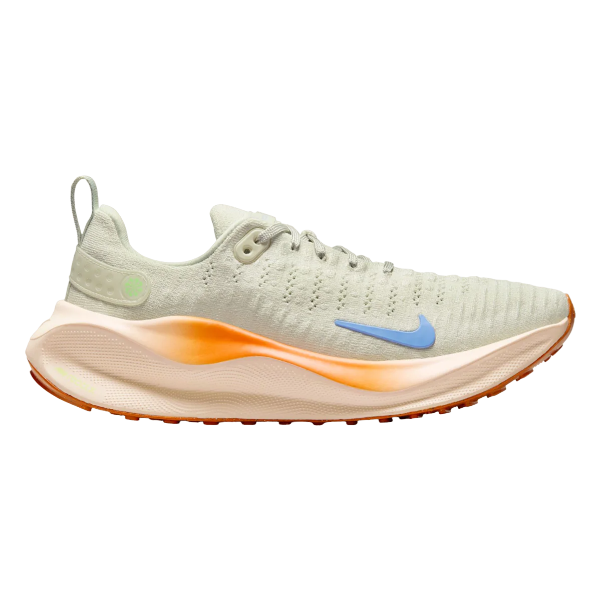 Women's Nike React InfinityRN 4, Sea Glass/Polar-Safety Orange, 7.5 B Medium