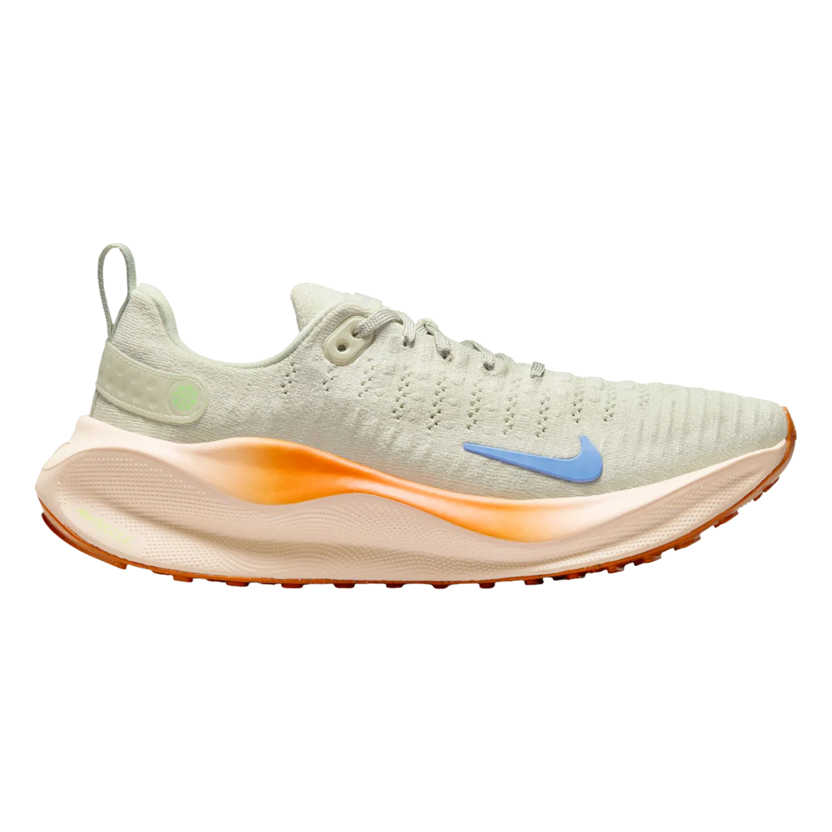 Women's Nike React InfinityRN 4, Sea Glass/Polar-Safety Orange, 7 B Medium