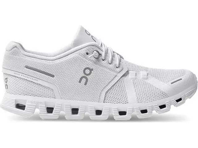 Women's On Cloud 5, All White, 8.5 B Medium