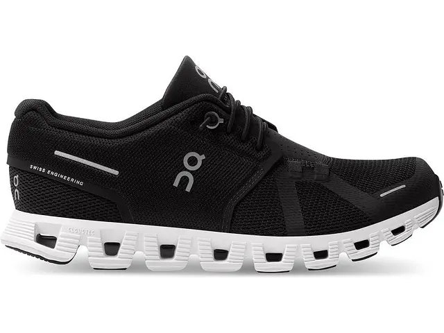 Women's On Cloud 5, Black/White, 5 B Medium